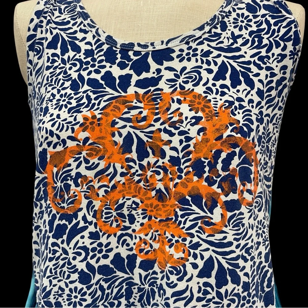 Handmade upcycled Multicolor Sleeveless Patchwork Drop Waist Dress - Picture 7 of 7